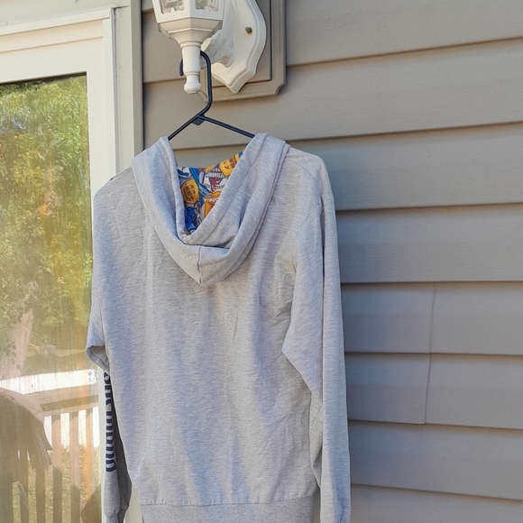 Disney Parks Resort Mickey Mouse Compass Gray Full Zip Hoodie Sweatshirt Small - Picture 6 of 7